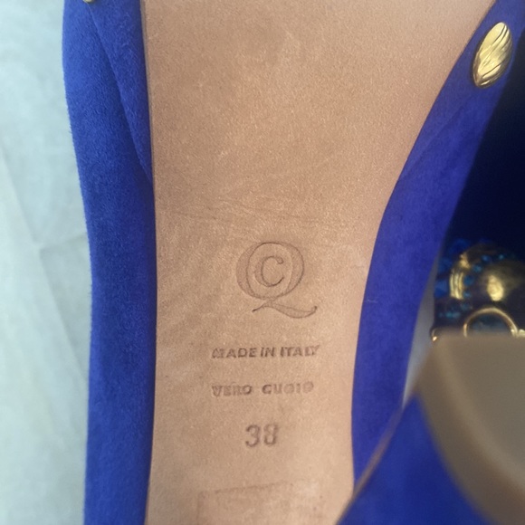 Alexander McQueen royal blue suede platform, size 38 - Picture 8 of 12